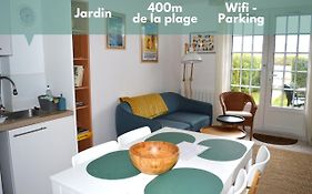Triplex avec jardinet - wifi - à 400m de la plage